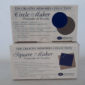 NEW Creative Memories circle & square die cut tools